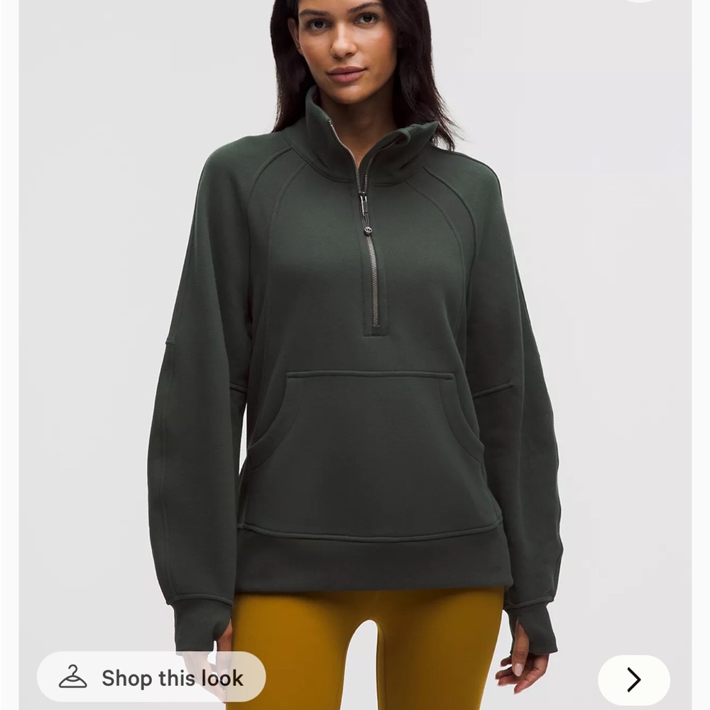 lululemon athletica Scuba oversized funnel neck half Zip Pullover M/L